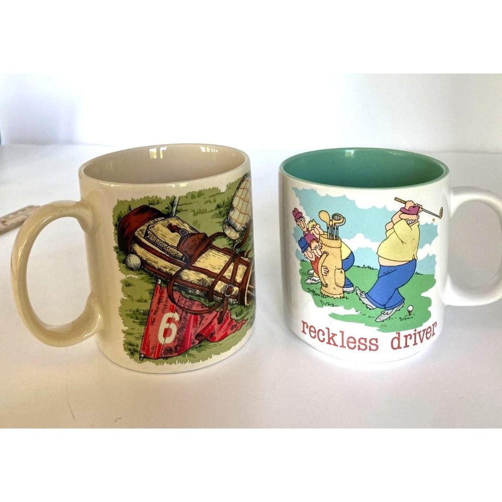 Golf Coffee Mugs Set of two